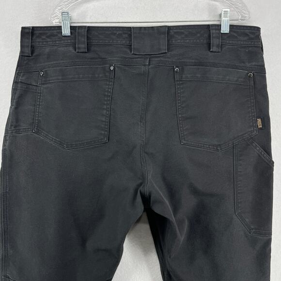 DULUTH Pants Mens 40X30 Flex Fire Hose HD Standard Fit Carpenter Work Black - Picture 7 of 16